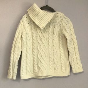 Gymboree Girls White Knit Sweater Size 3-4